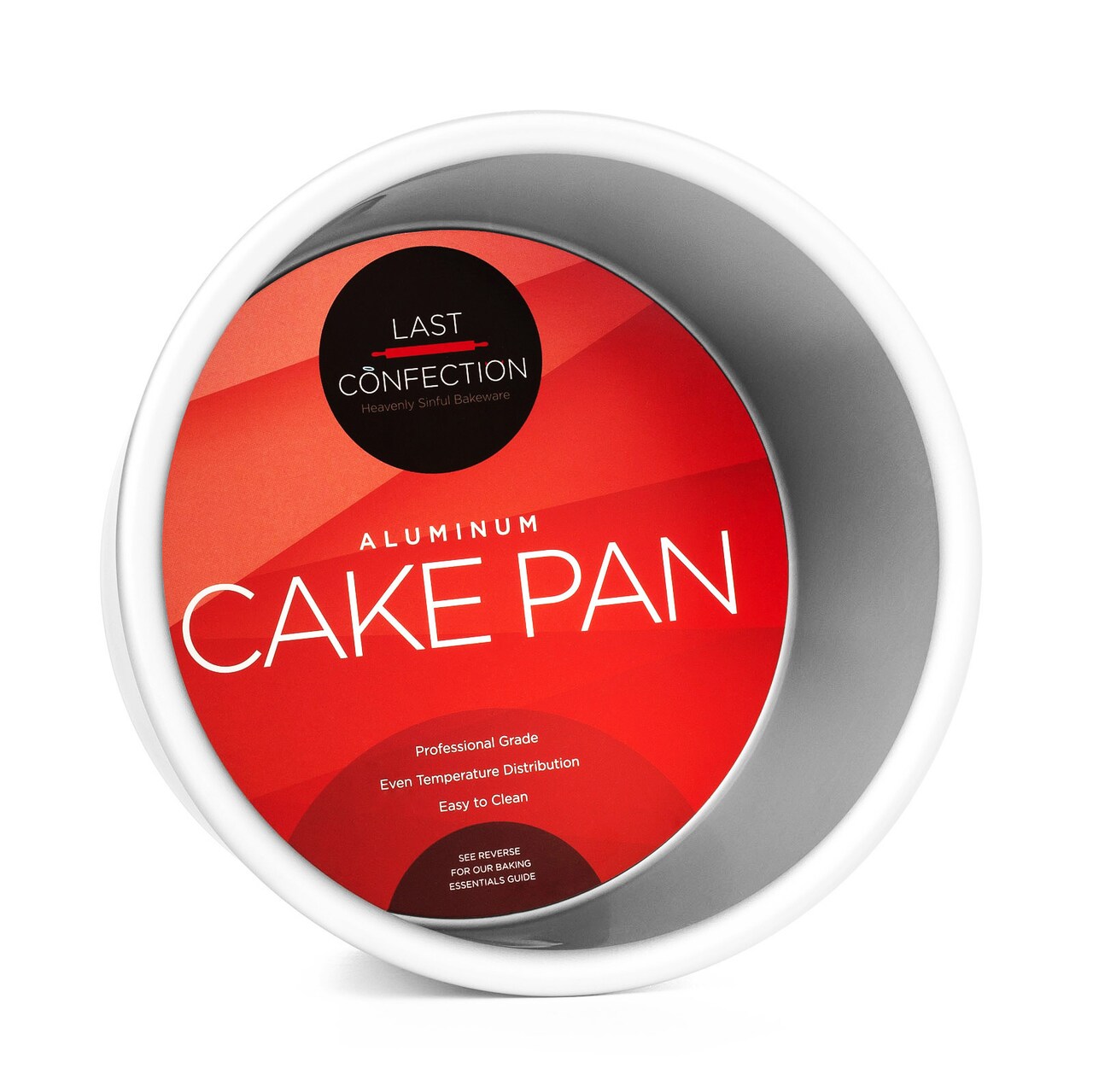 Last Confection Round Cake Pans, Anodized Aluminum Cake Pan Baking Tin Mold, Professional Bakeware
